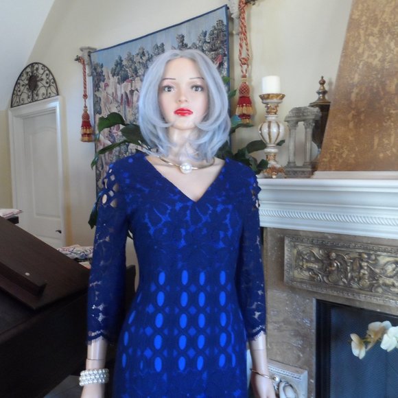 Lilly Pulitzer Dresses Lilly Pulitzer Navy Blue Lace Macon Dress